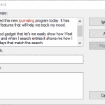 Journal2Day – Spellcheck