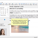 Journal2Day – Weather Gadget